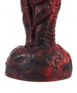 Angled product shot of the Drodong Dragon Dildo showing the fantasy-inspired sculpted details