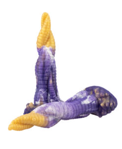 Rear view of the Amethysta Tentacle Dildo showing the deep purple base and suction cup