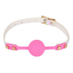 Pink Silicone Ball Gag - Kawaii DDLG